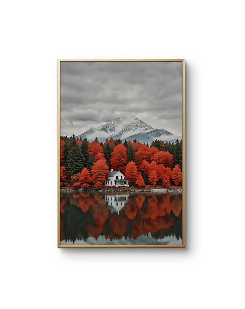 Bellucci - Autumn Reflections by the Lake — Photographie fine tirage d'art par Bellucci