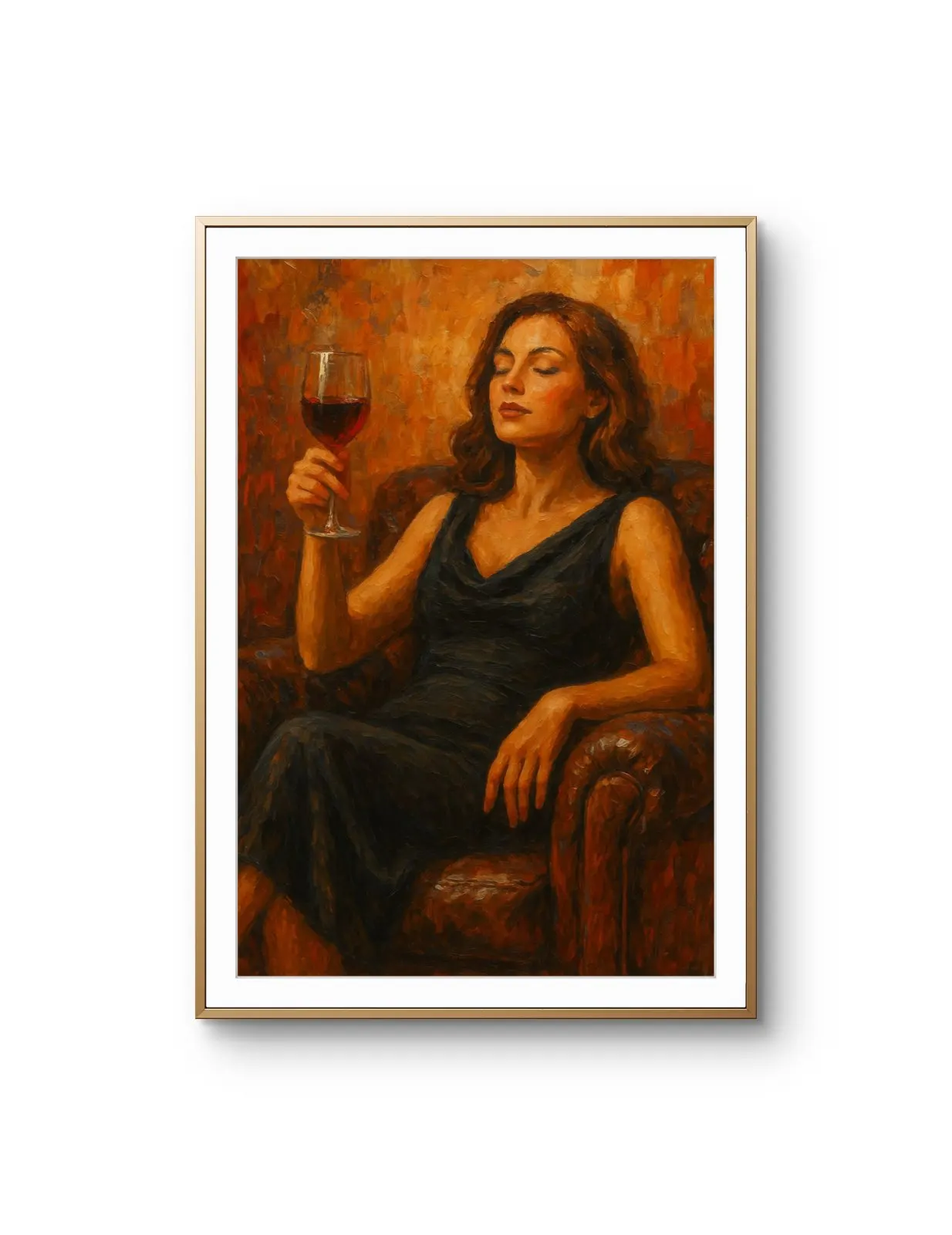 Elena Aureli - A Toast to Solitude — Mixed Media tirage d'art par Elena Aureli