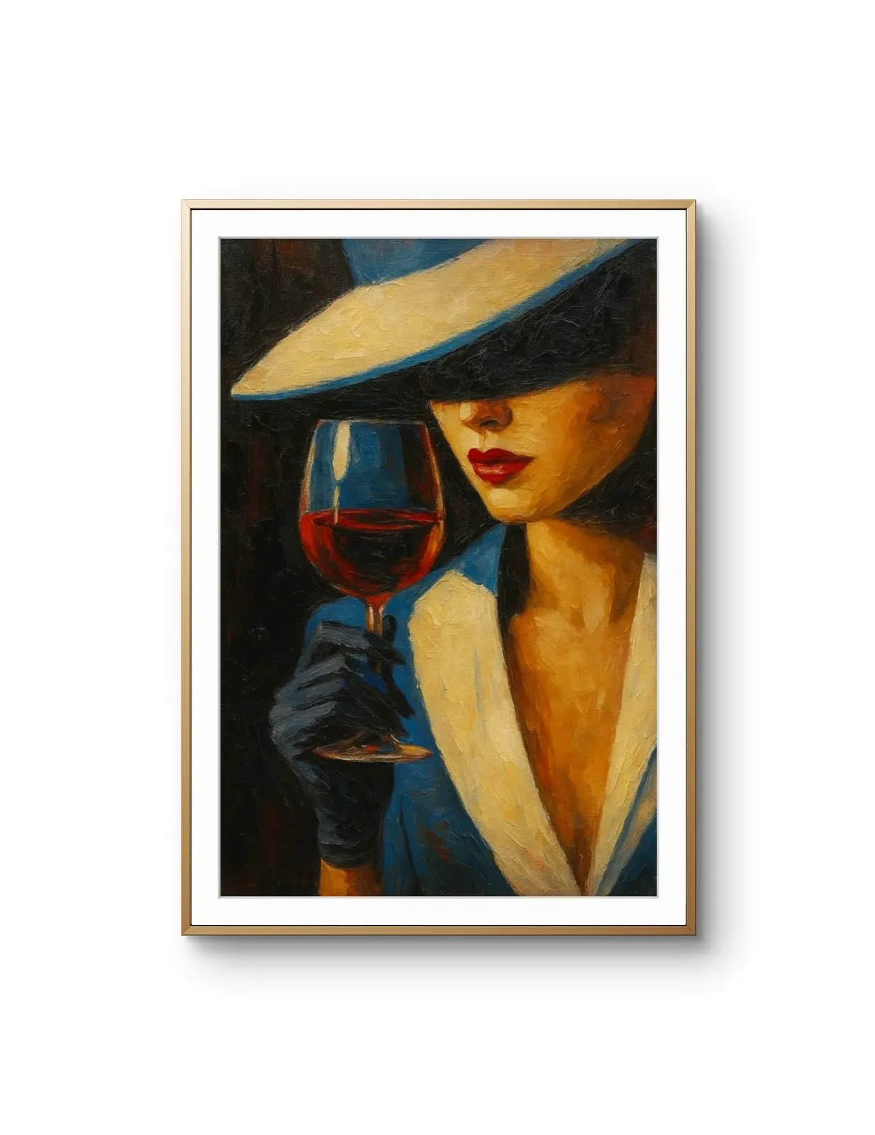 Elena Aureli - Elegance in the Dark — Mixed Media tirage d'art par Elena Aureli
