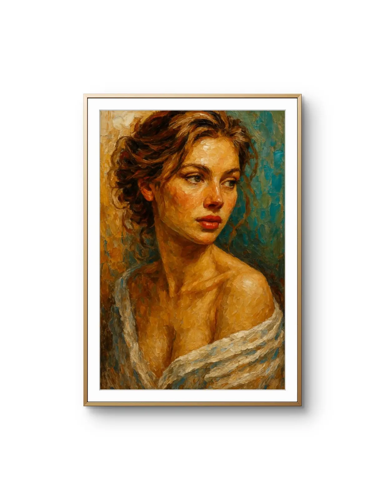 Elena Aureli - Grace in Profile — Mixed Media tirage d'art par Elena Aureli