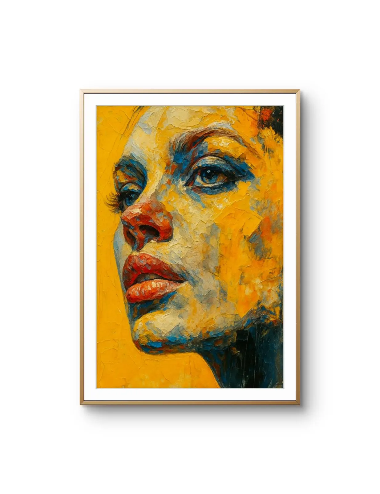 Elena Aureli - The Bold Gaze — Mixed Media tirage d'art par Elena Aureli
