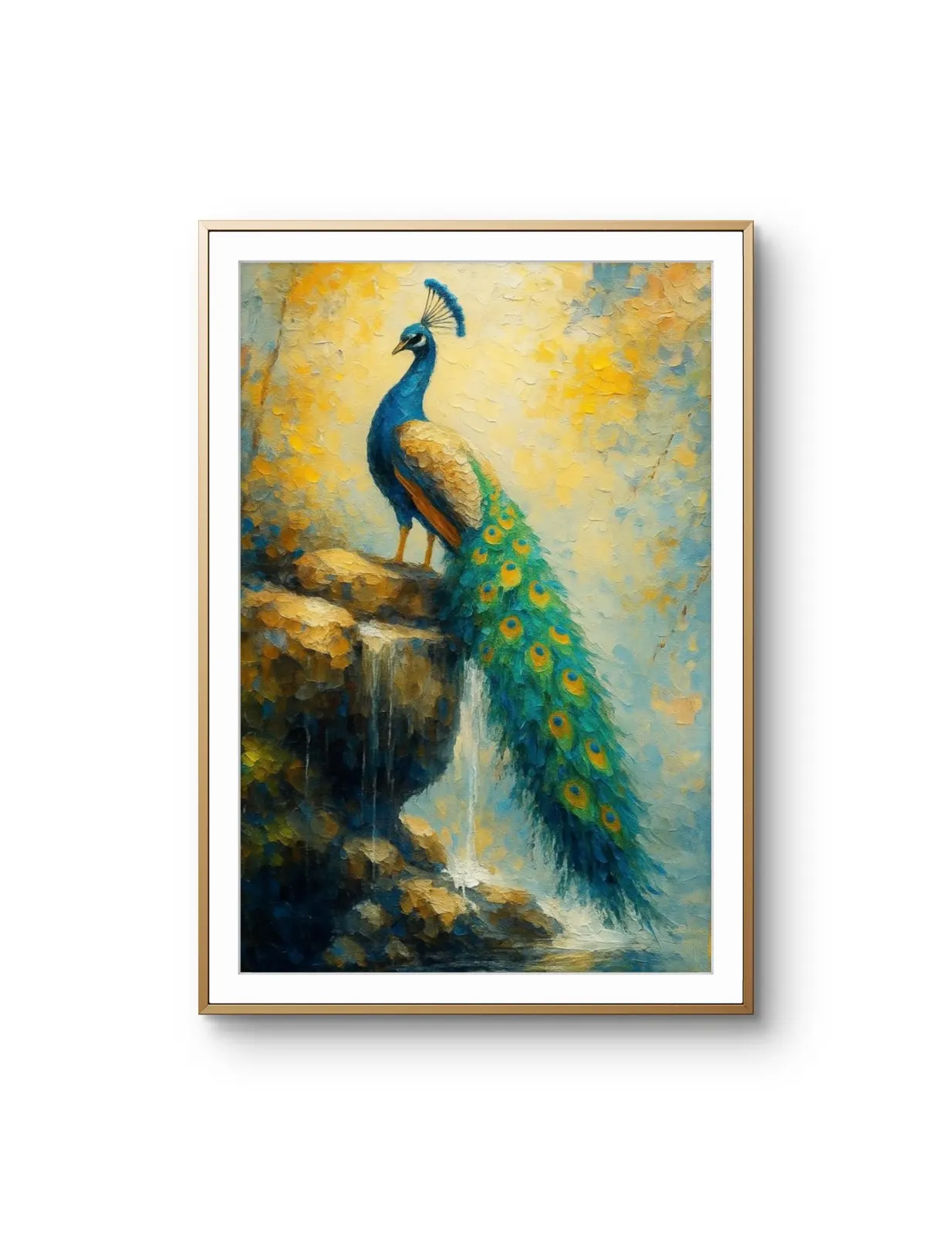 Elena Aureli - The Majestic Peacock — Mixed Media tirage d'art par Elena Aureli