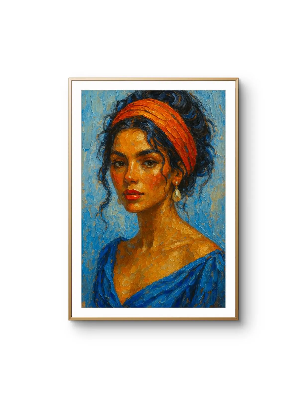 Elena Aureli - The Vibrant Gaze — Mixed Media tirage d'art par Elena Aureli