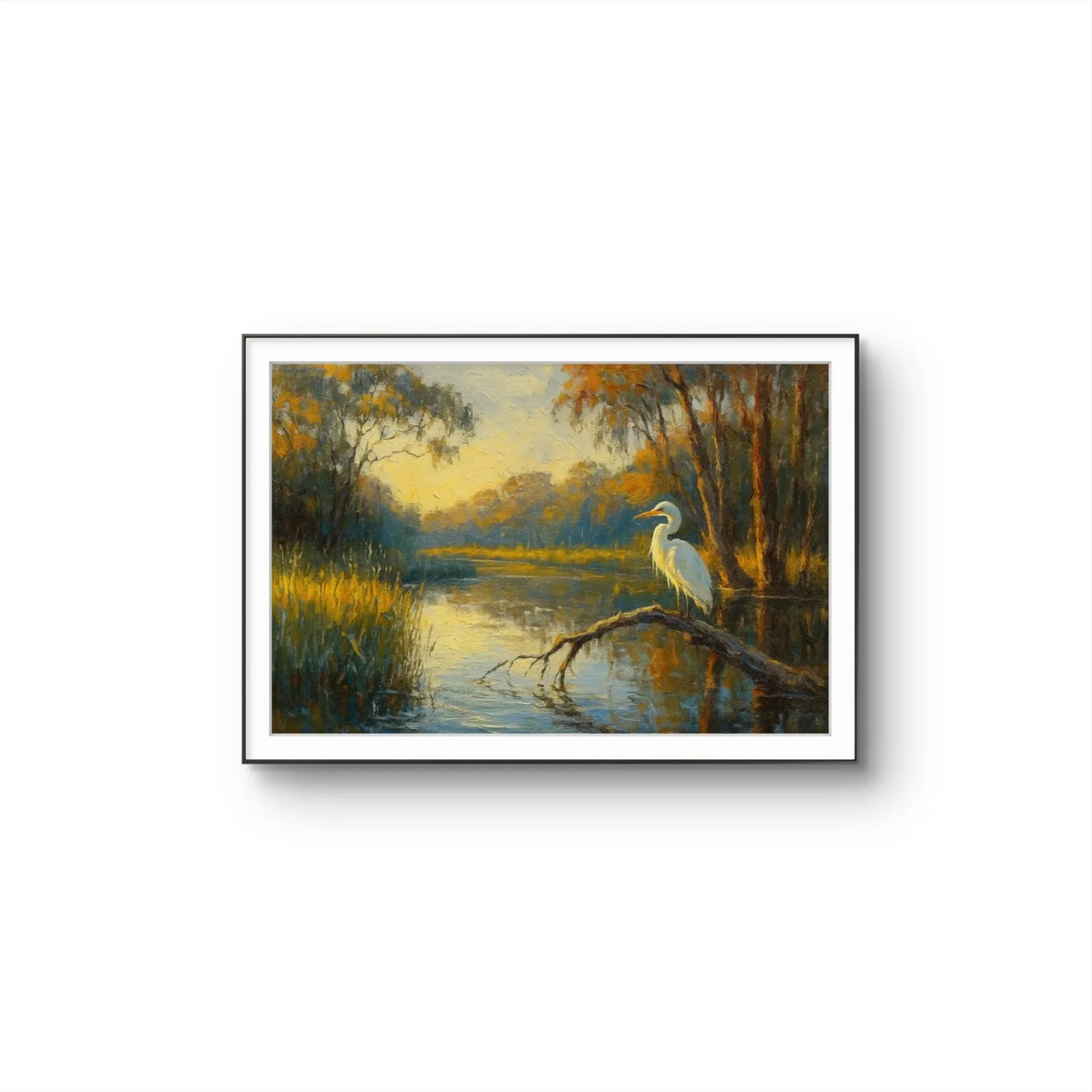 Henri des Bois - Autumn's Quiet Watcher — Mixed Media tirage d'art par Henri des Bois