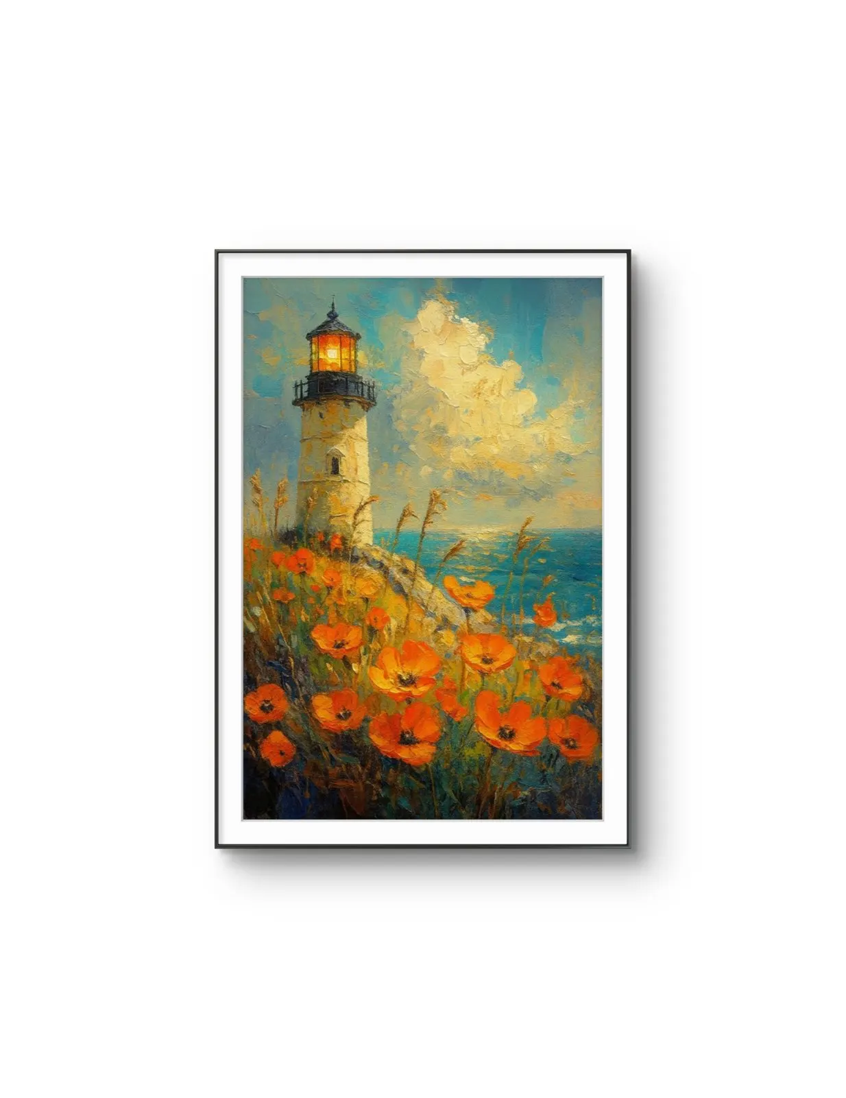 Henri des Bois - Beacon of the Seas — Mixed Media tirage d'art par Henri des Bois