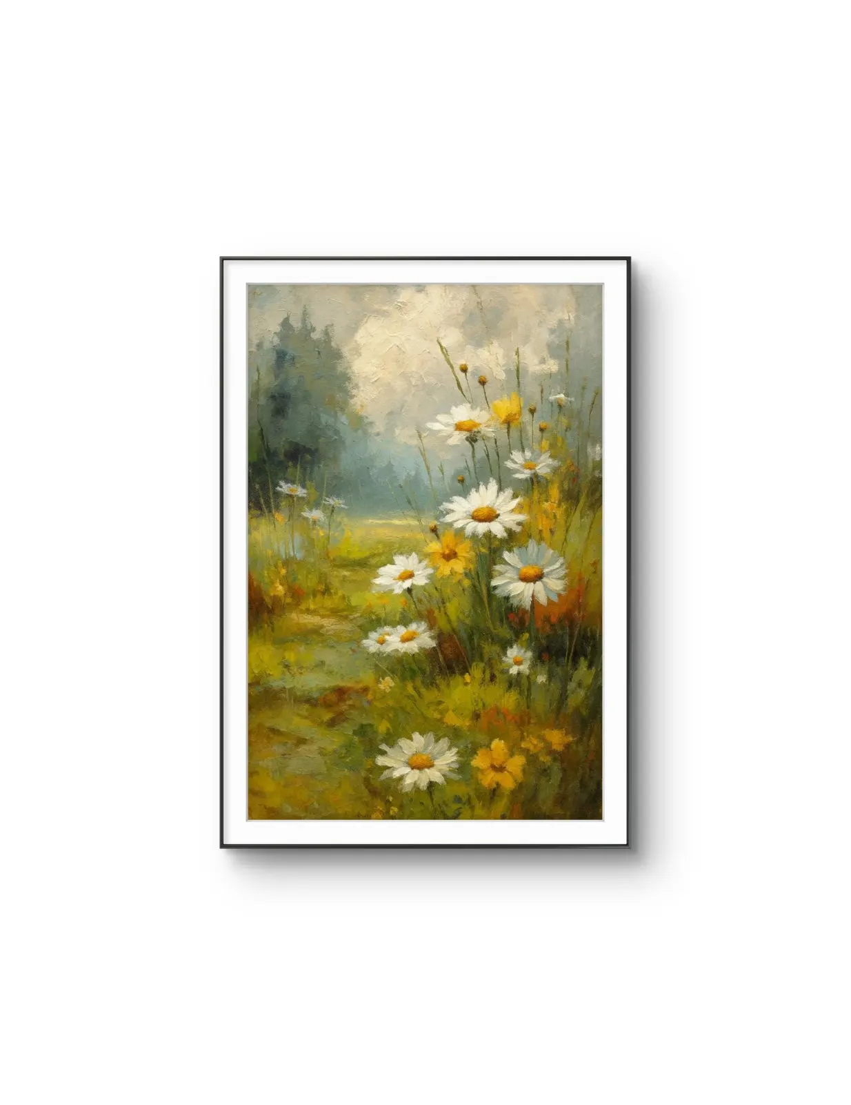 Henri des Bois - Daisy Path — Mixed Media tirage d'art par Henri des Bois