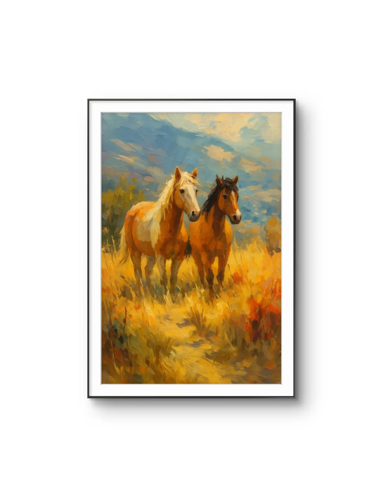 Henri des Bois - In the Warmth of the Meadow — Mixed Media tirage d'art par Henri des Bois