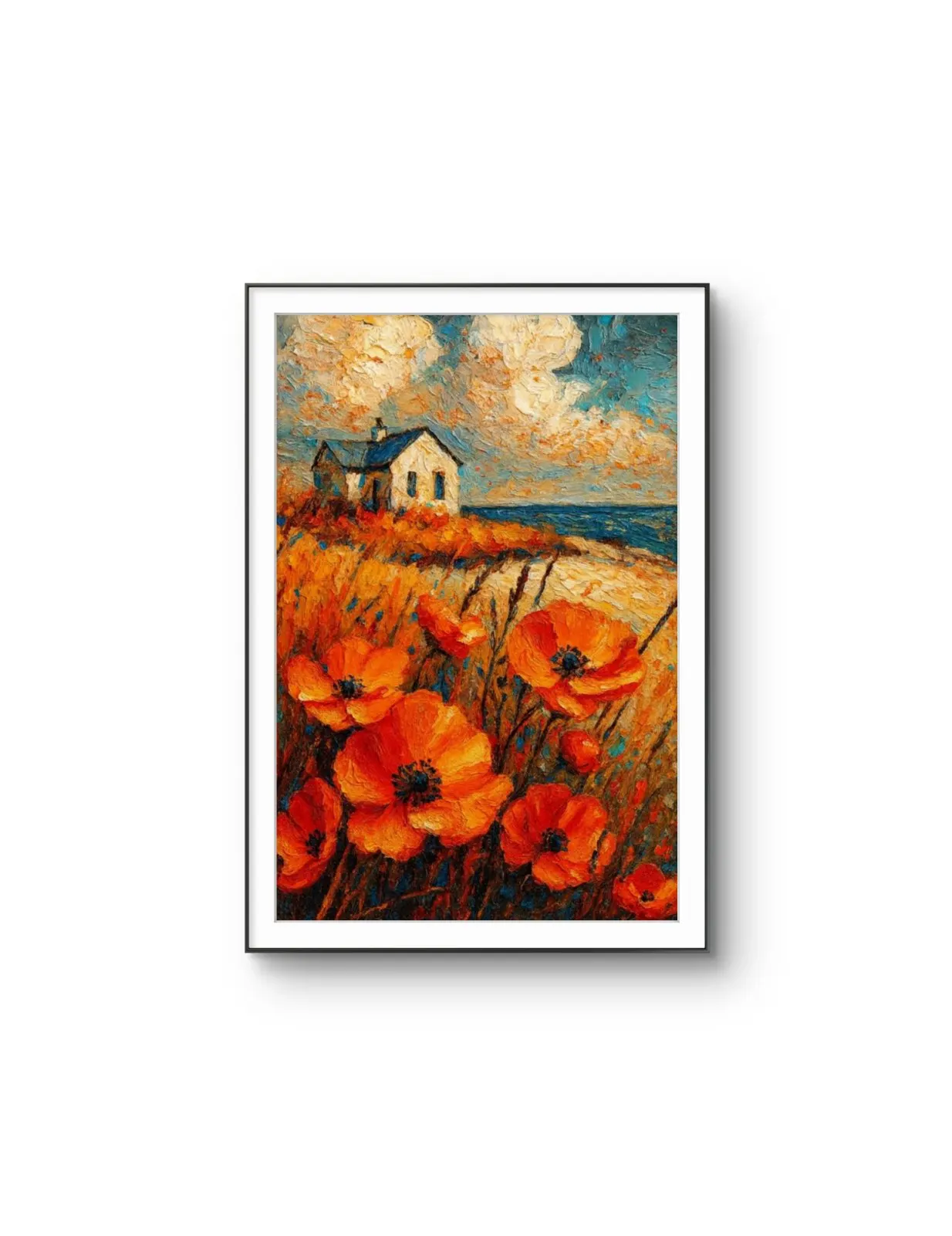 Henri des Bois - Seaside Blossoms — Mixed Media tirage d'art par Henri des Bois