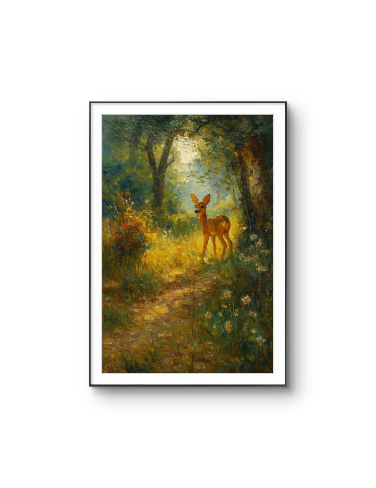 Henri des Bois - The Woodland Wanderer — Mixed Media tirage d'art par Henri des Bois