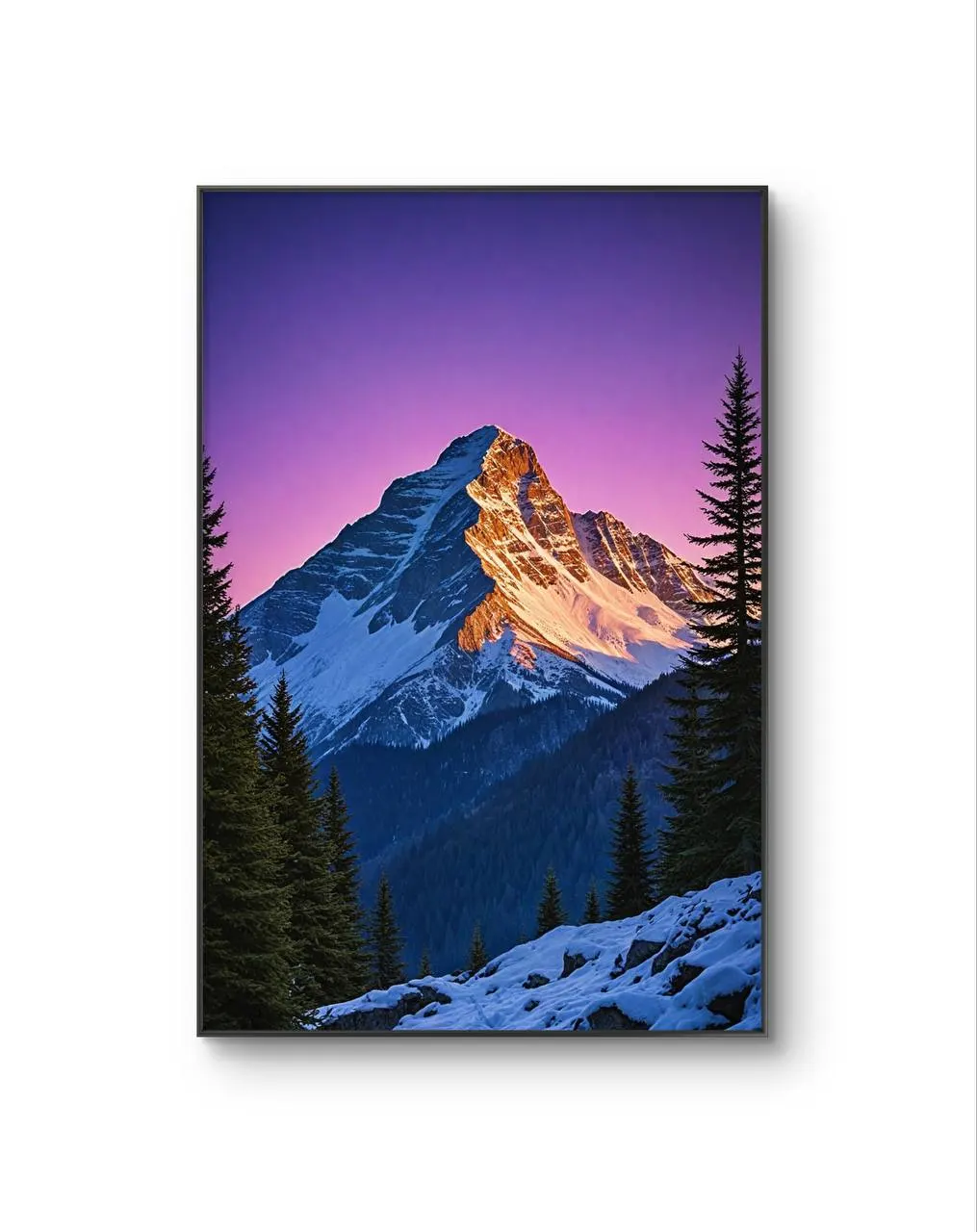 LumièreVue -  The Last Light on the Peak — Photographie fine tirage d'art par LumièreVue