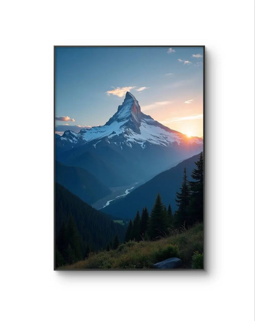LumièreVue -  The Summit’s Embrace — Photographie fine tirage d'art par LumièreVue
