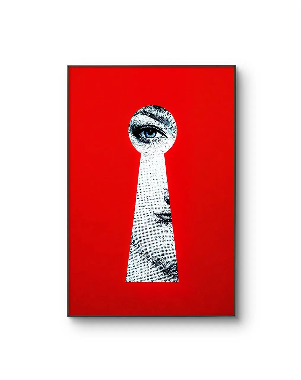 Rodrigo - The Keyhole Gaze — Mixed Media tirage d'art par Rodrigo
